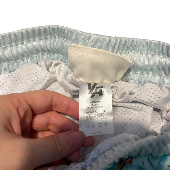 YoungLA 150 After Party Shorts Mens Small Astro Ballers Astronaut Mesh - Picture 3 of 6